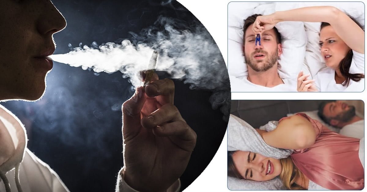 How does smoking affect snoring